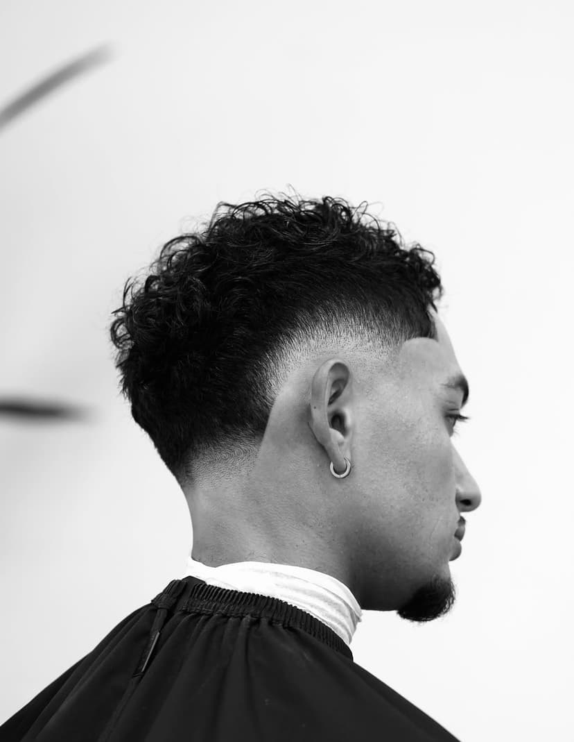 Curly fade